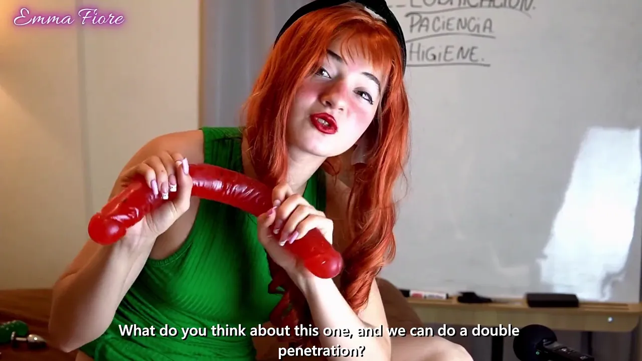 Petite Latina school teacher Emma Fiore teaches anal sex to her alt student