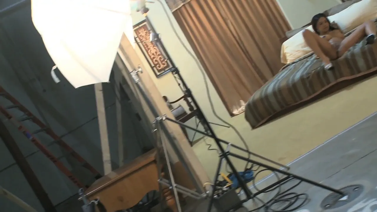 Melody Nakai wets her big black cock with pussy juice before a hardcore blowjob and