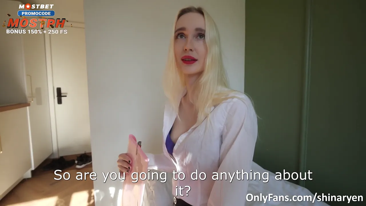 Married real estate blonde with big tits fucked and creampied in POV