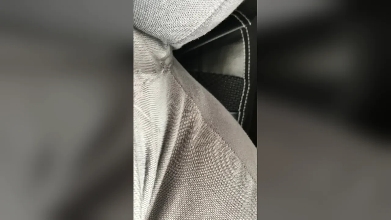 BBW solo masturbation with POV in public parking lot