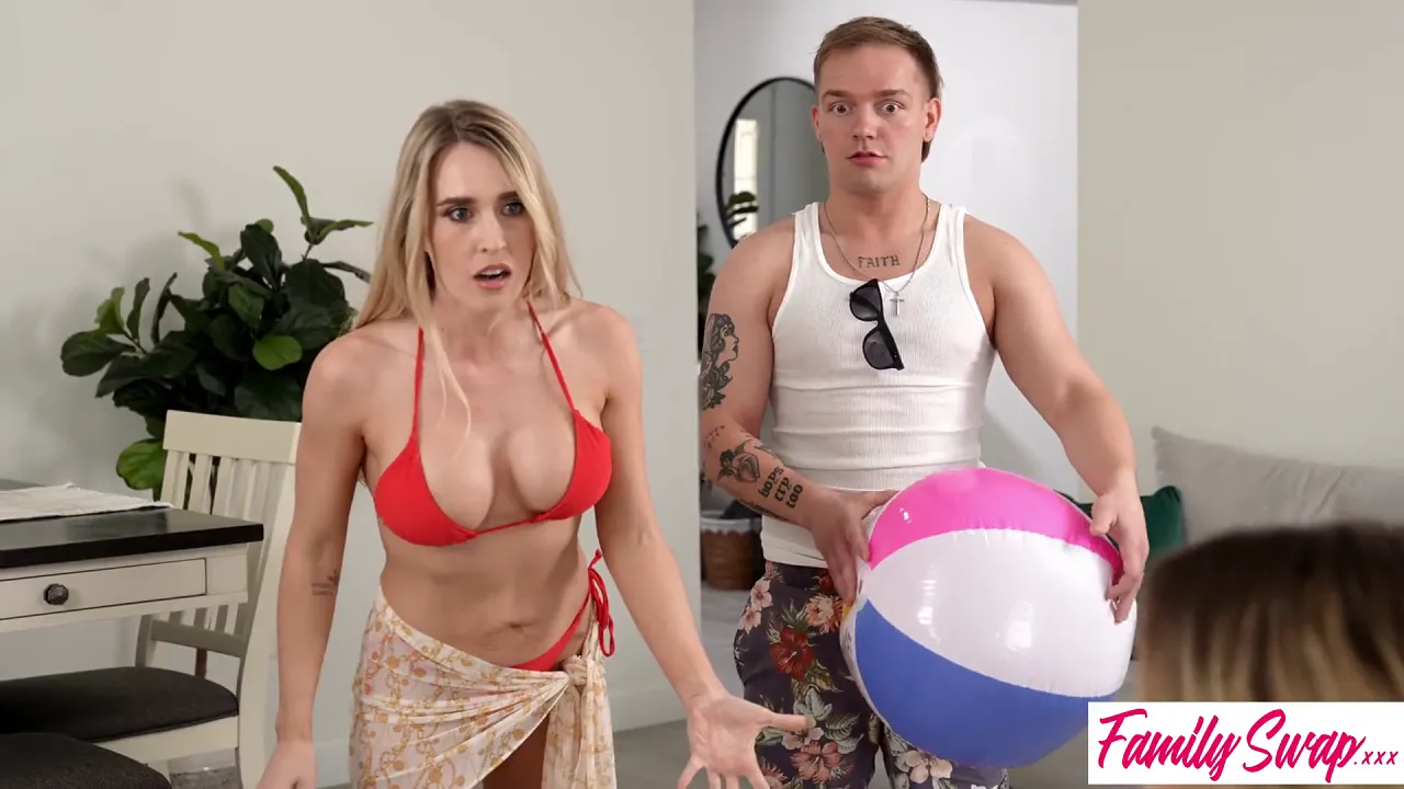 Blonde Maria Kazi shows her big tits and gets a POV blowjob in an orgy