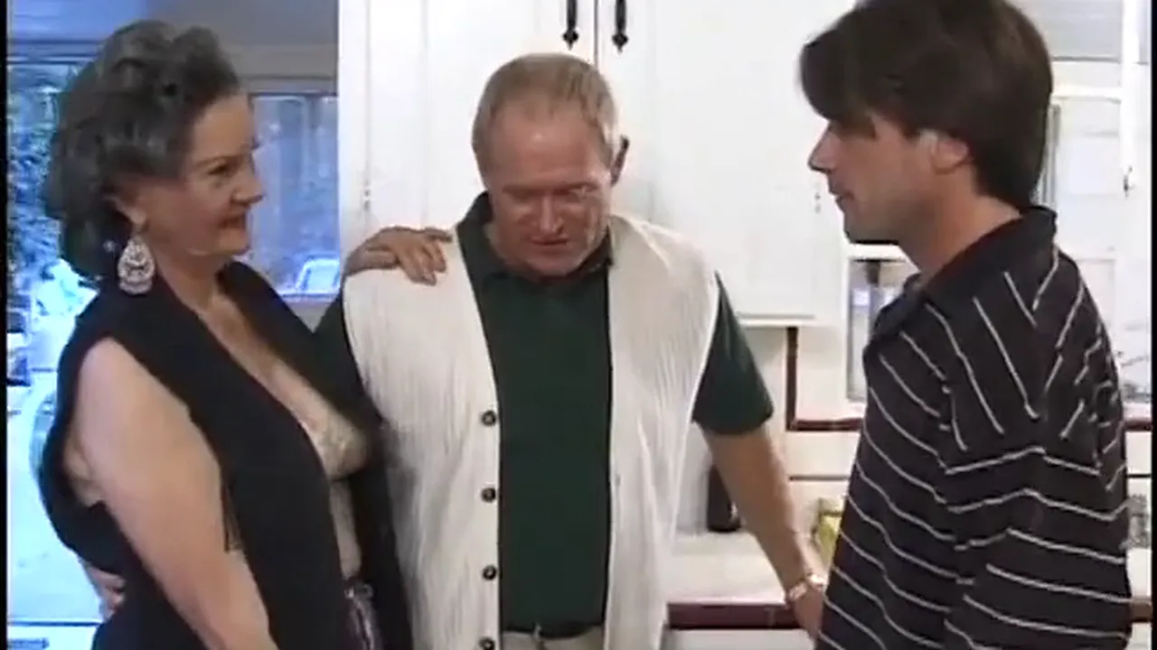 Grandma with long full pussy in an adult video