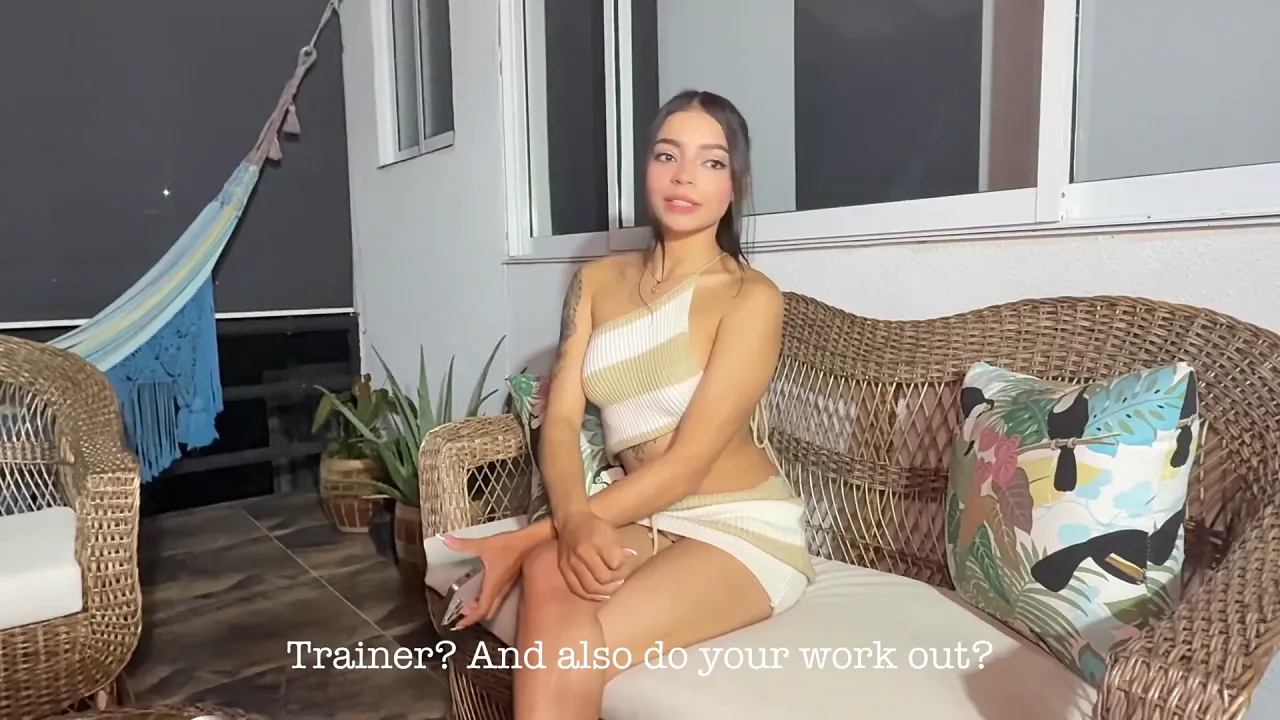 Alex Adams blows a big cock during first date, then fucks him doggystyle