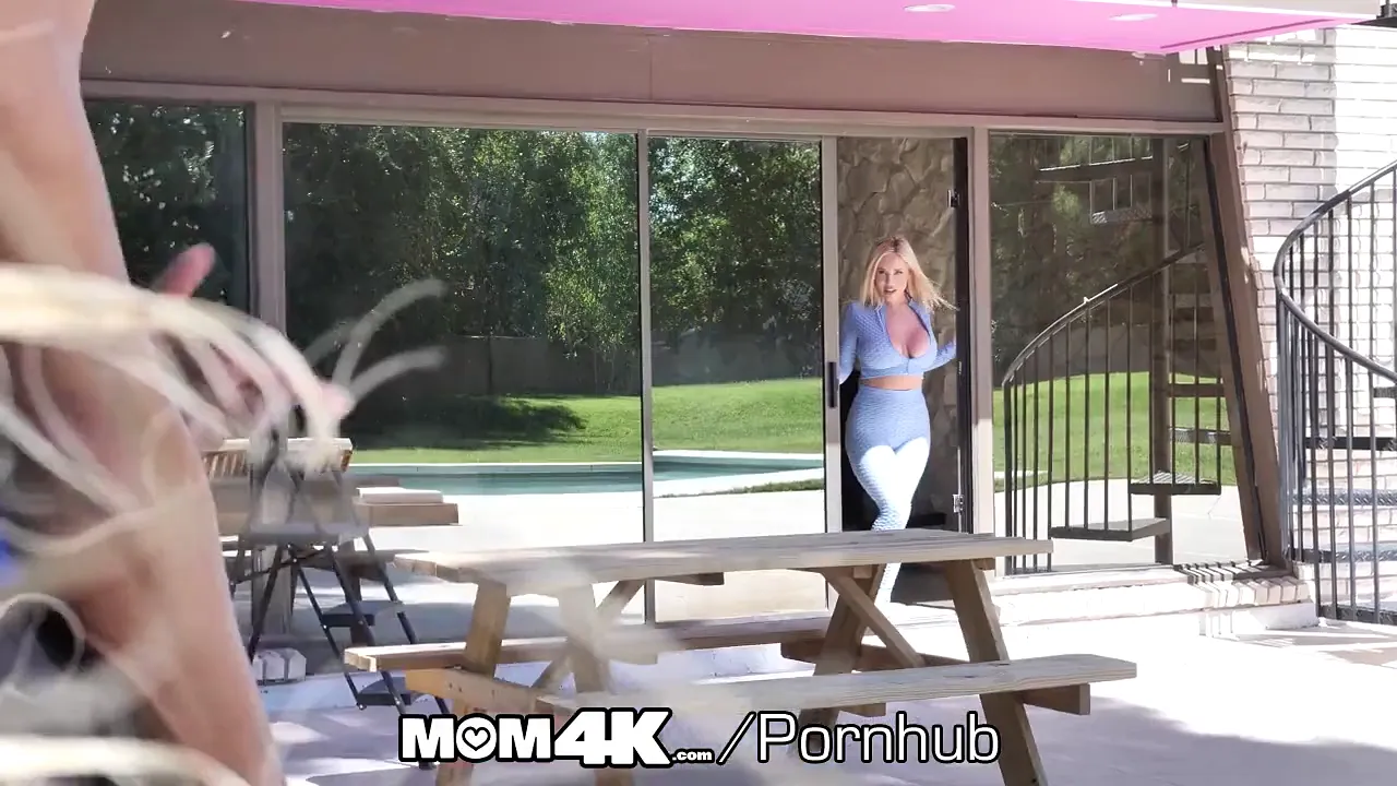 Blonde MILF seduces son's friend for BBC creampie