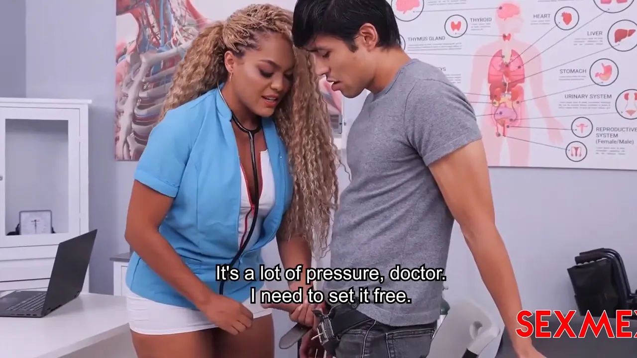 Doctor Carla Morelli seduces a patient in her tight nurse uniform