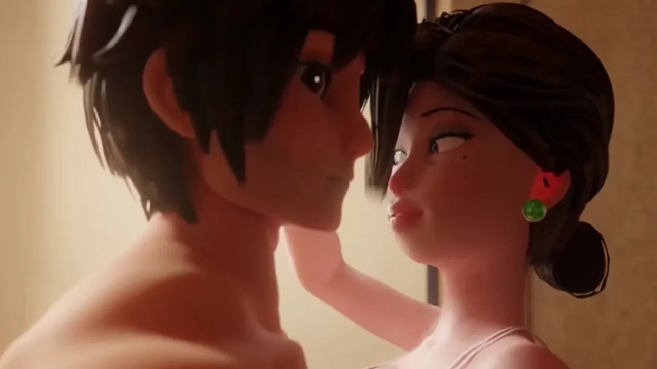 3D cartoon MILF with big tits licks her stepson's huge cock