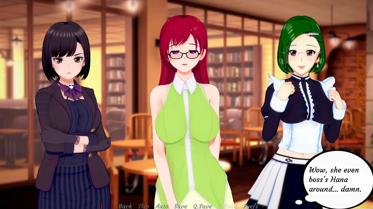 Part 6 of the commented gameplay visual novel featuring a busty 3D girl in a cute outfit
