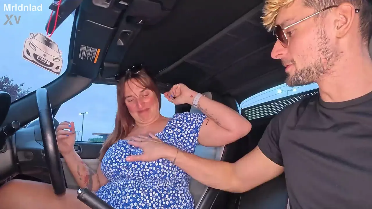 Mature woman Naughty Cougar picks up Mr LDN Lad for a car hookup