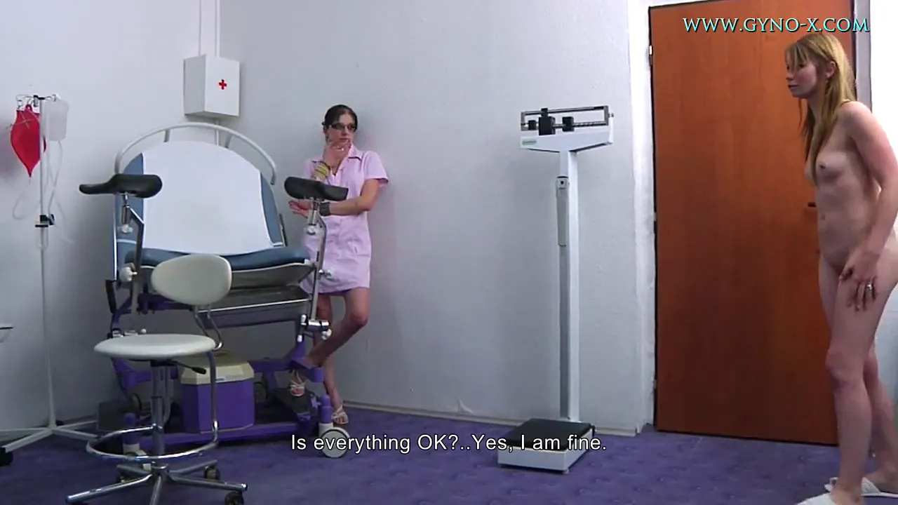 Dr. Millie examines patient's ass with anal spreader tool