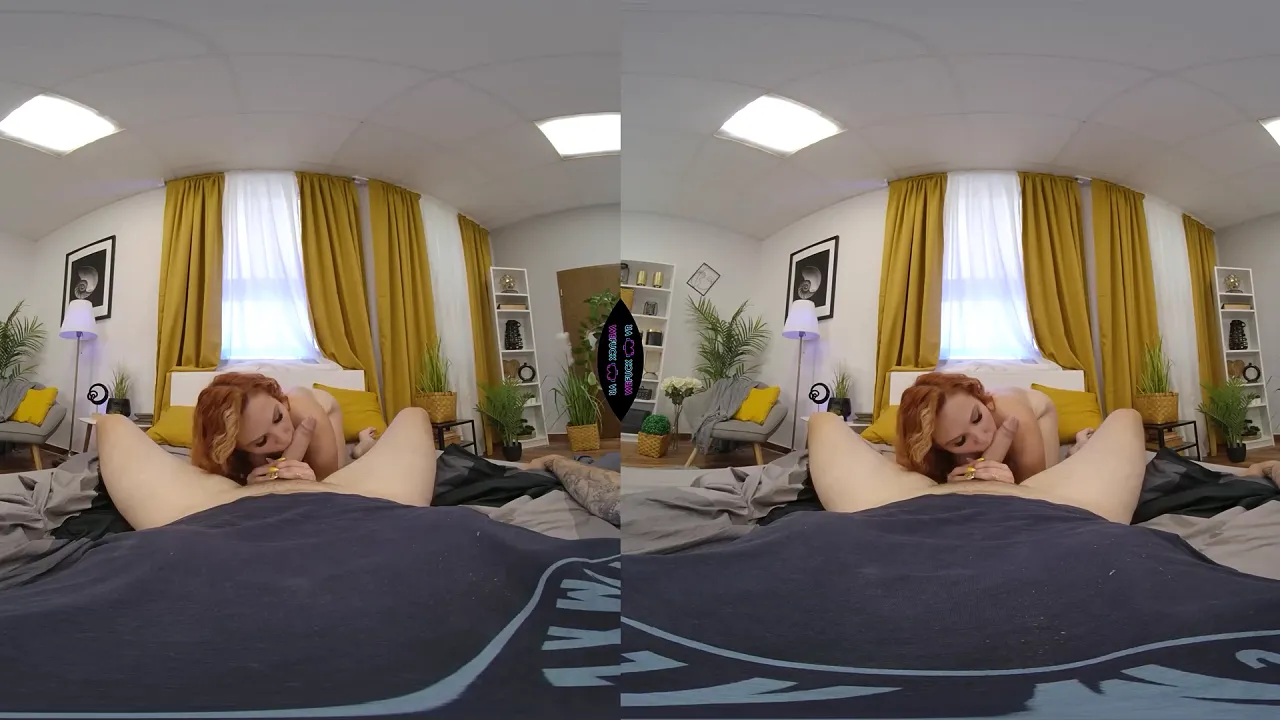 Virtual reality POV of Taylor Gunner's big tits and deepthroat blowjob leading to creampie
