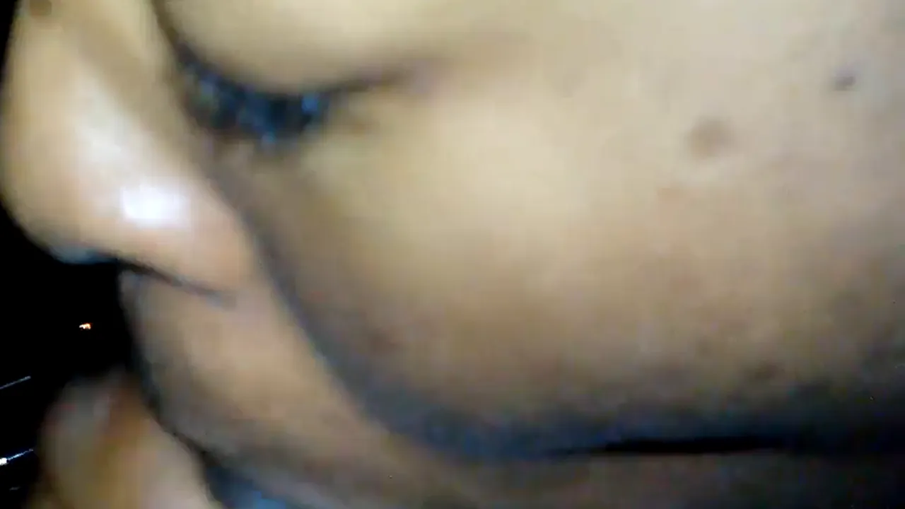 Ebony amateur sucks cock and gets a creampie with cum shot