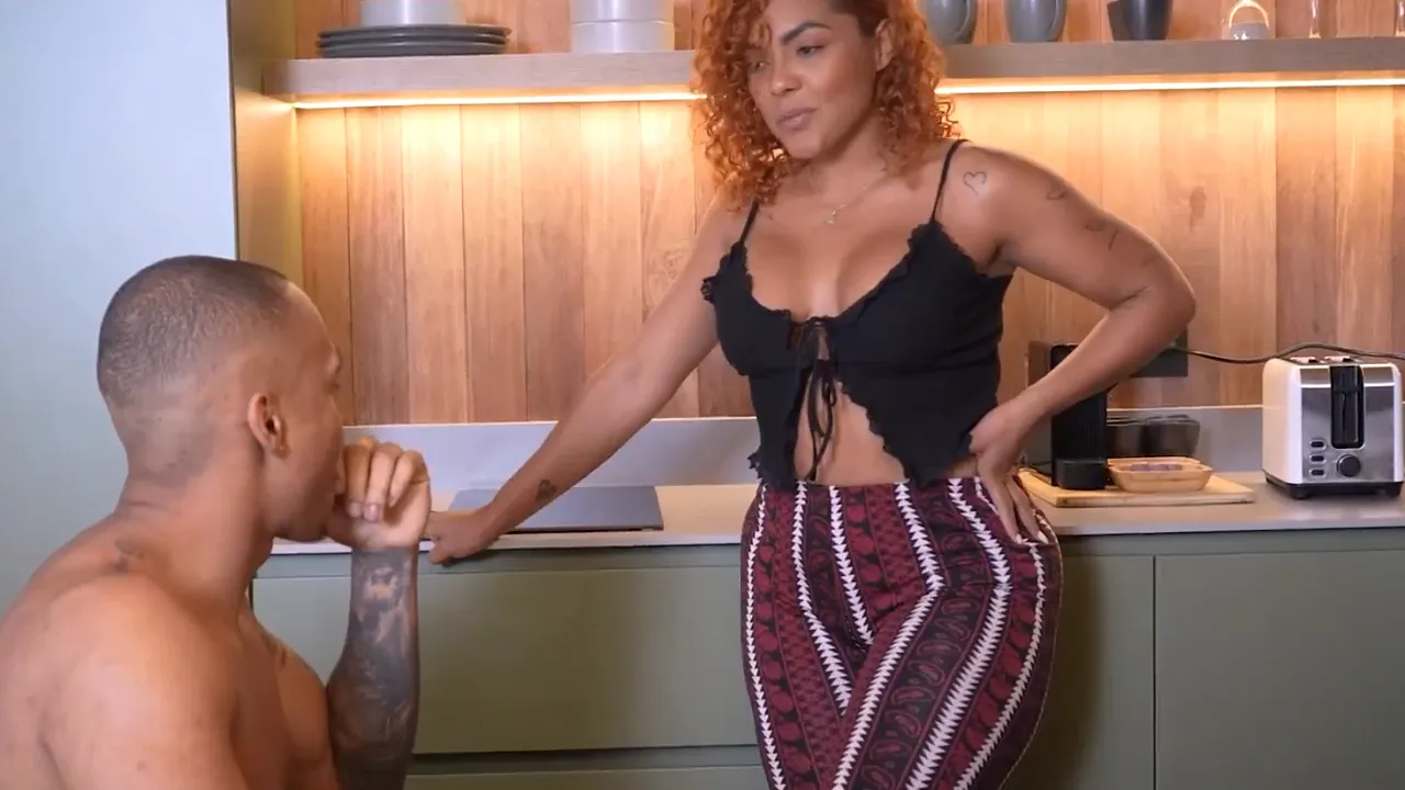 Busty Latina cheats on her husband with his friend, sucking and fucking him
