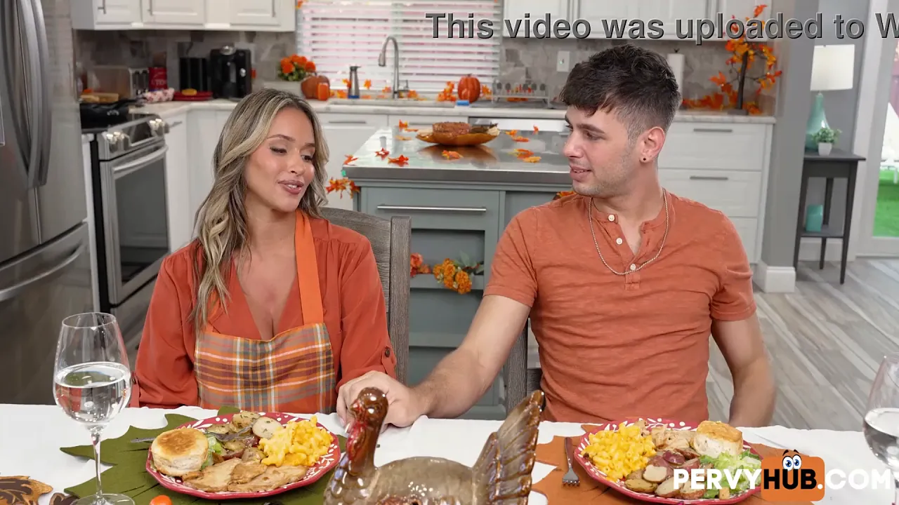 Armani Black and Kai Jaxon have thanksgiving taboo MILF hardcore sex