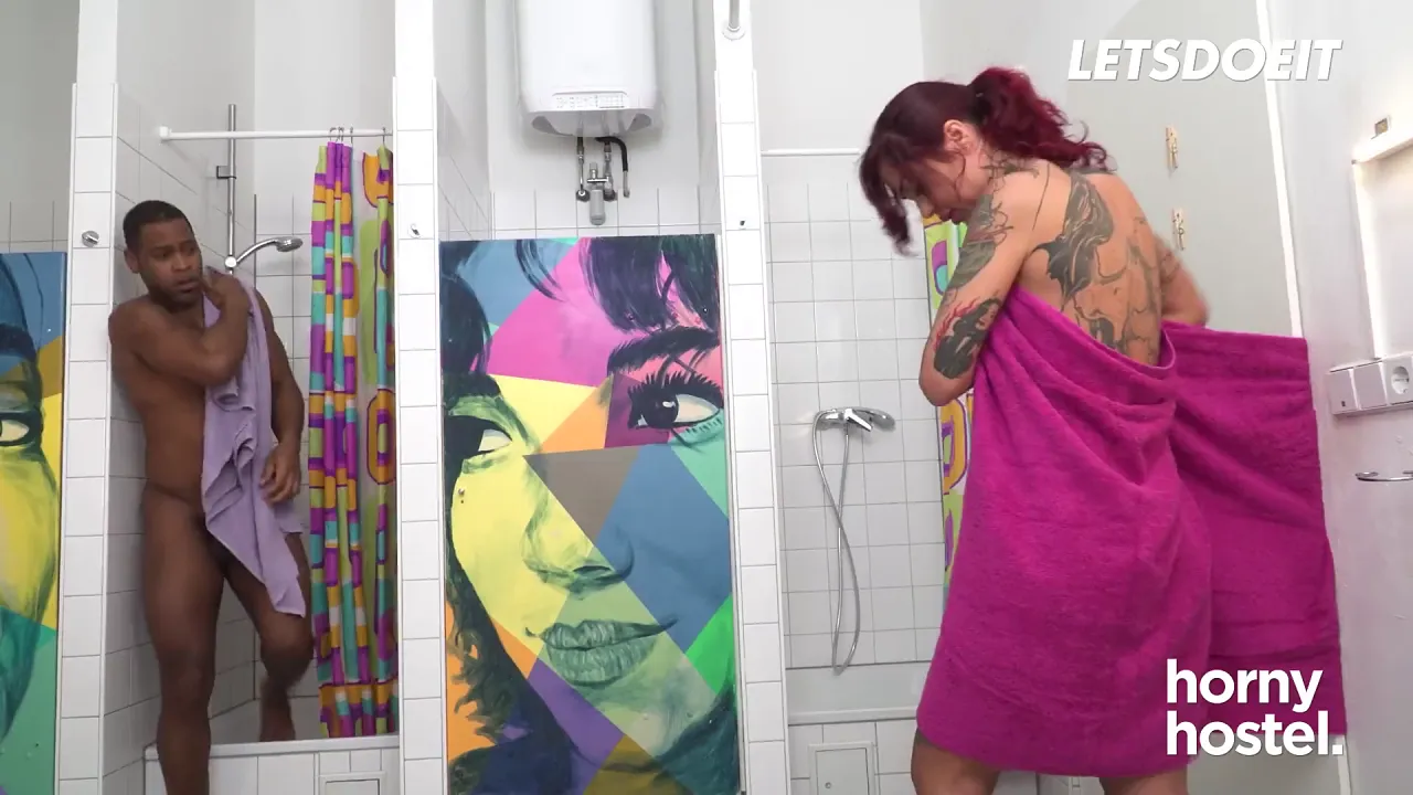 Alt MILF Ria Red gets caught naked then fucked deep by BBC