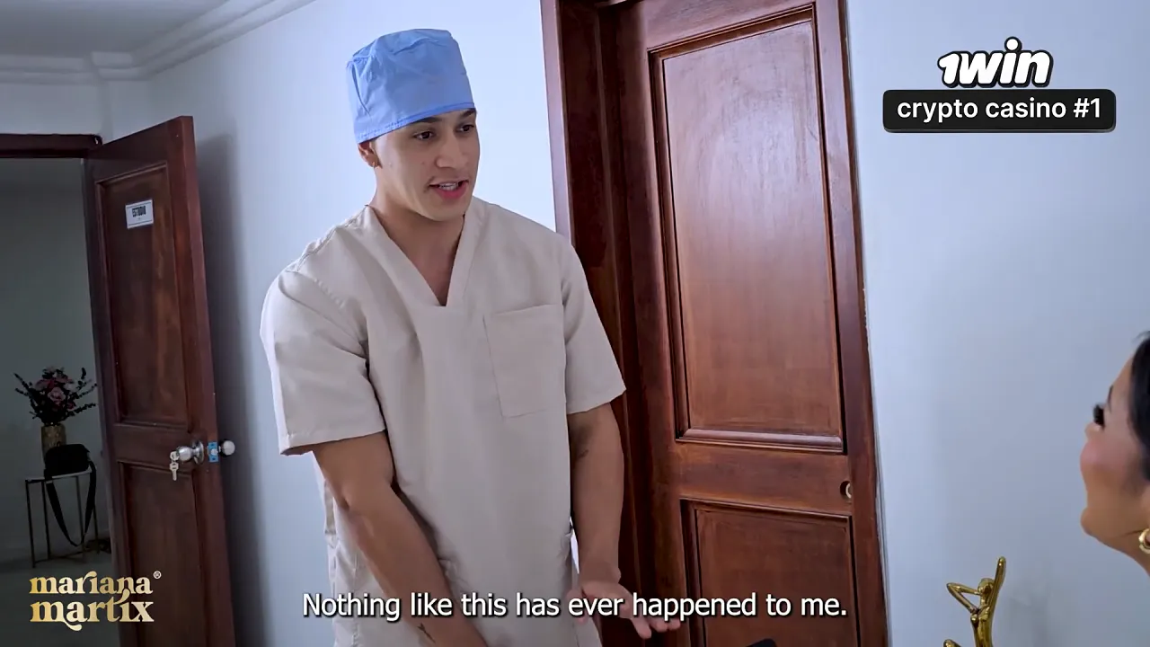 Colombian MILF surgeon gets a blowjob in the hospital bathroom