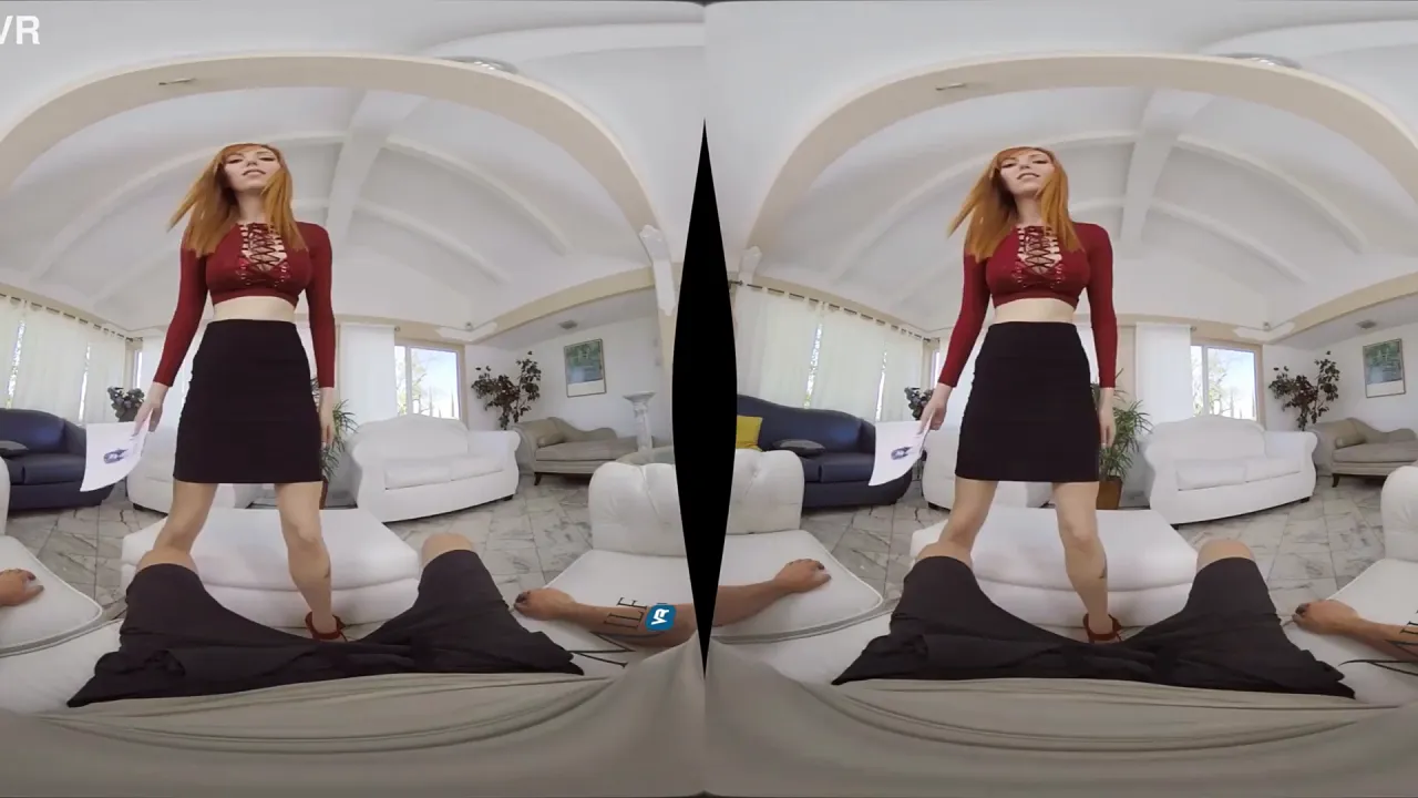 Virtual reality POV stepmom blackmail scene with busty MILF Lauren Phillips
