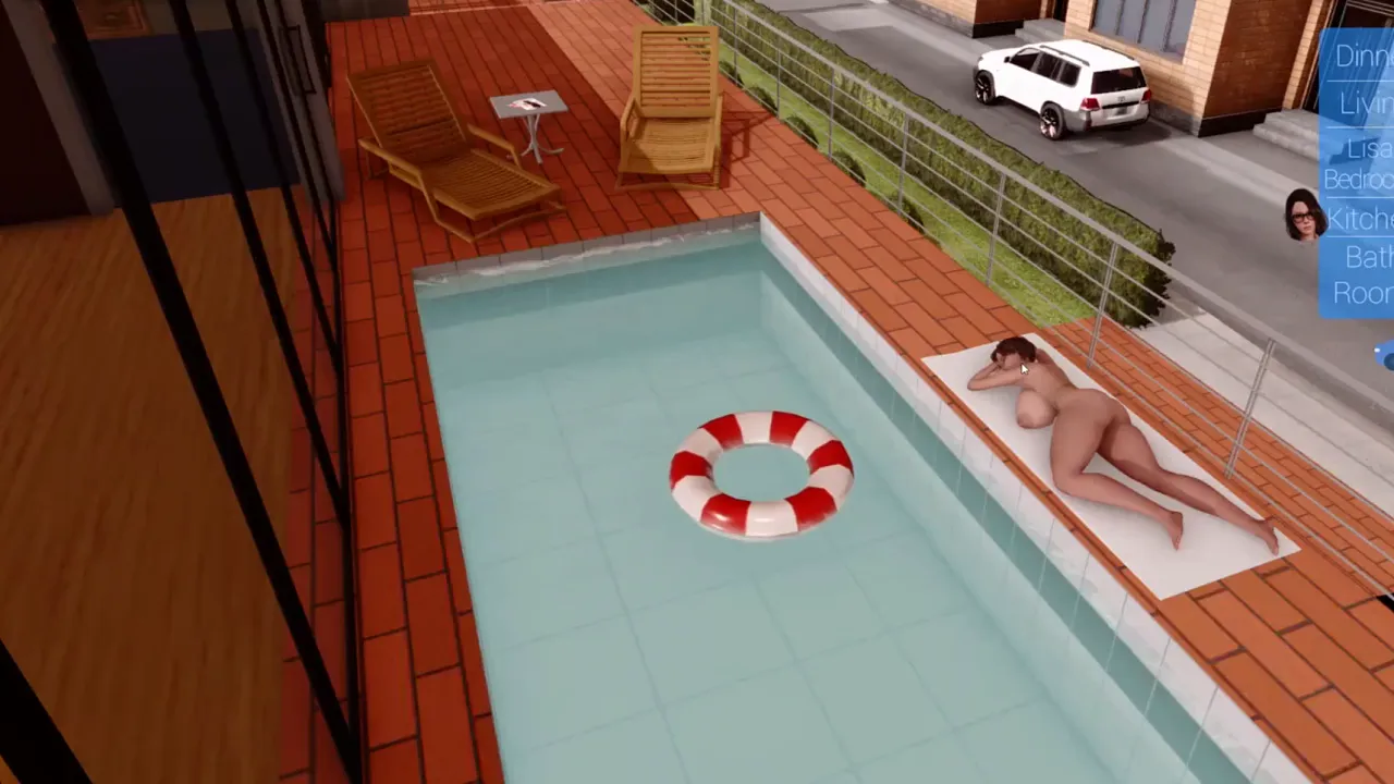 Horny 3D cartoon guy uses and cums on various MILFs, big tits bitches and petite whores
