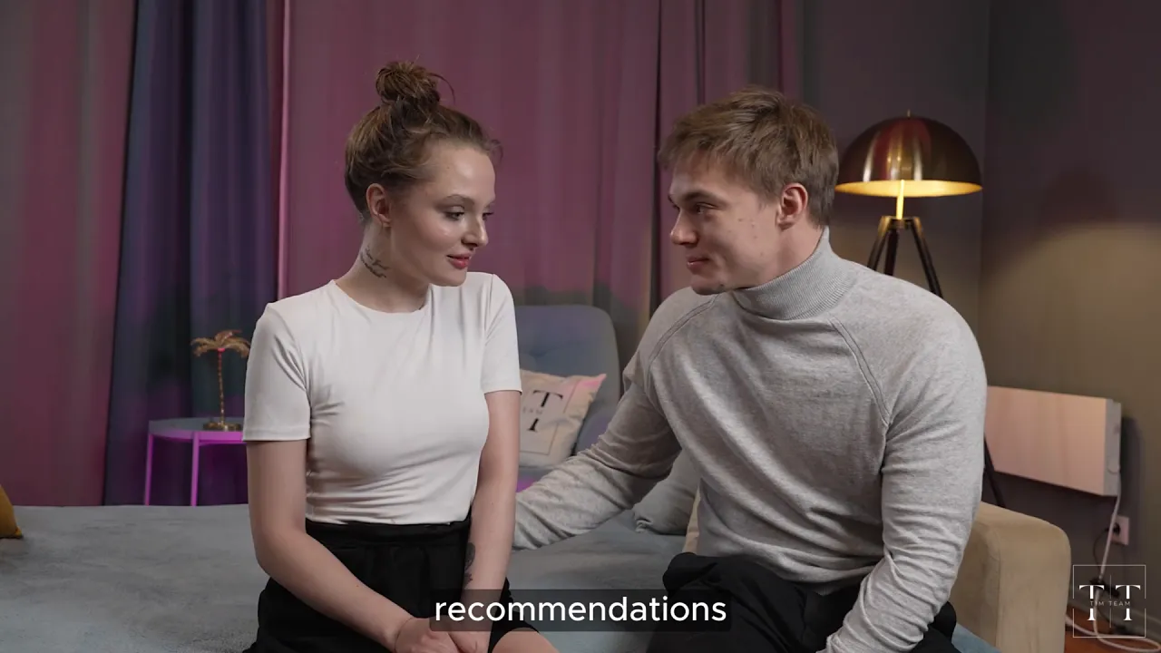 Fit student Lilith Liber deepthroats and has her tight pink pussy fucked in casting