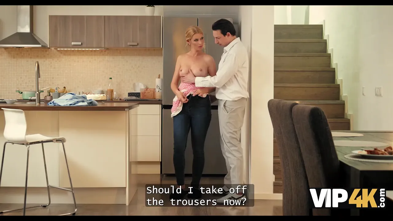 Blond MILF helps step-nephew fuck her for his birthday