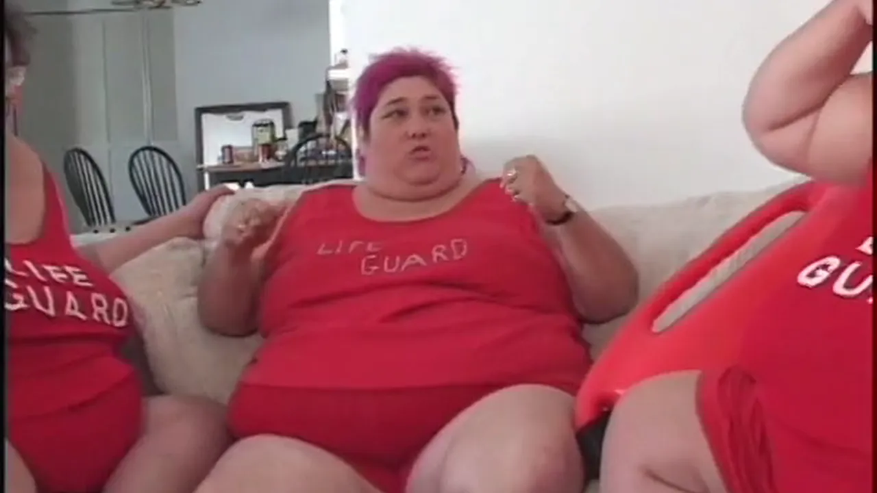 Curvy BBW in red uniform rides cock and gets facial