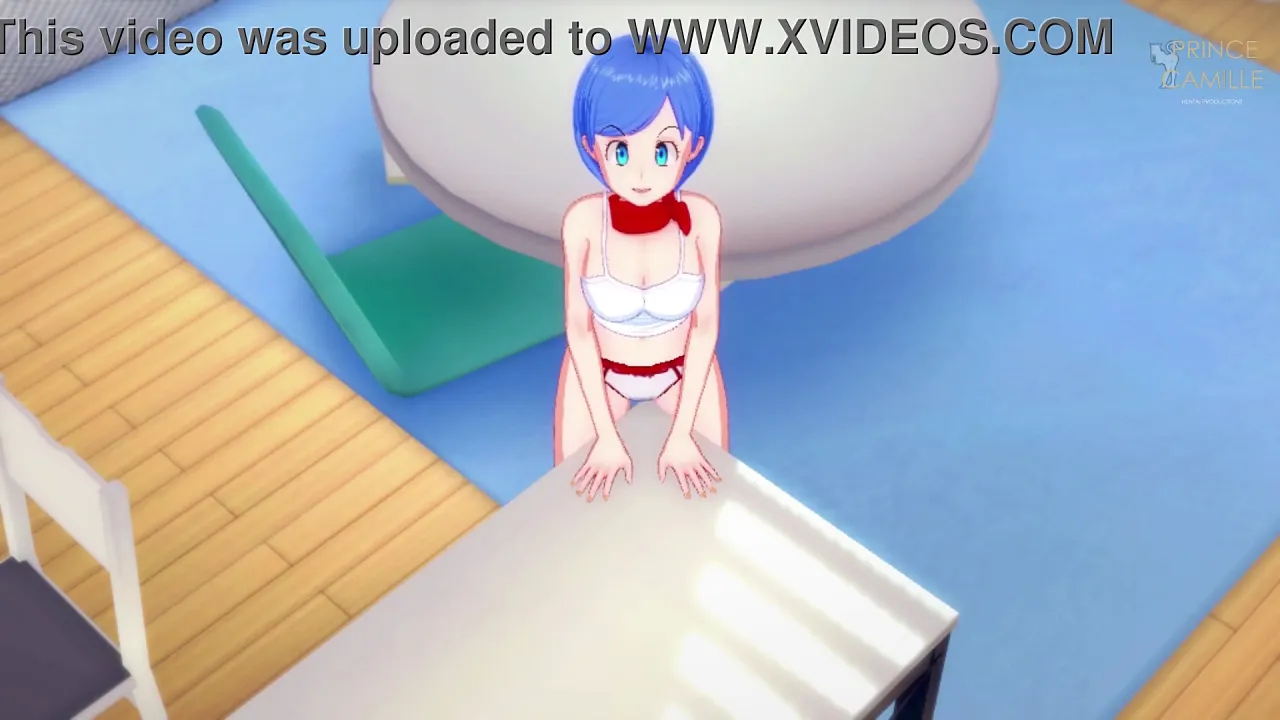 Milf roleplays virtual anime sex and masturbates to climax
