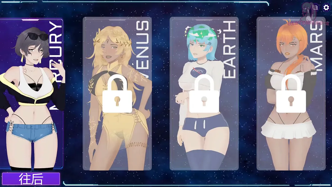 Mercury gets bound and fucked by a busty MILF in this animated hentai game