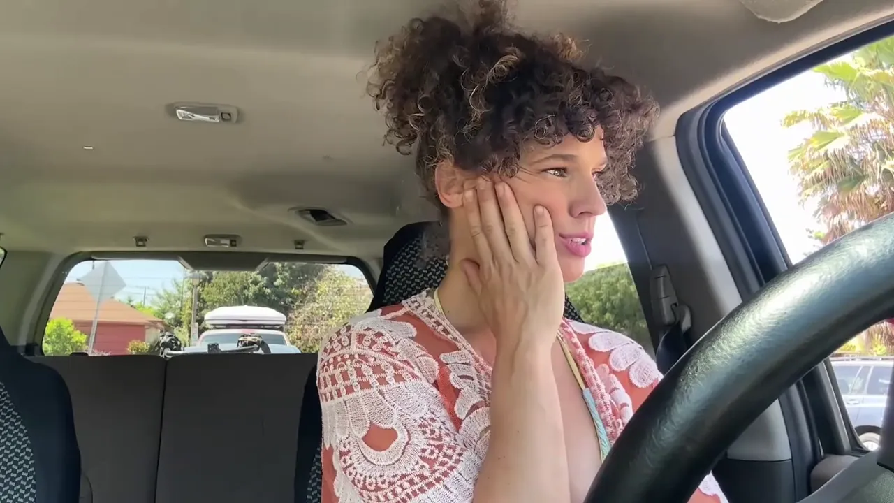 Fit Jewish MILF stepmom sucks and rides stepson's cock to relieve stress after car