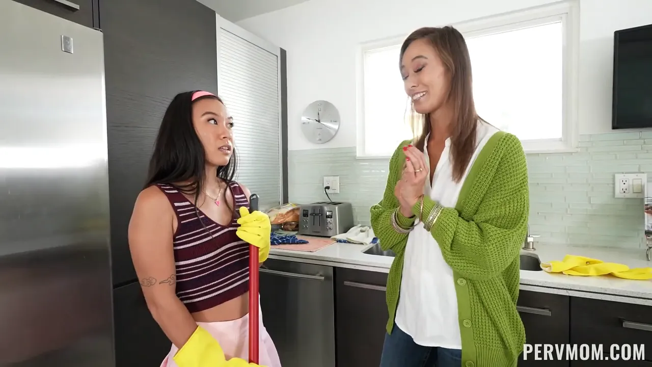 Perv mom teaches her adopted son and daughter how to make love