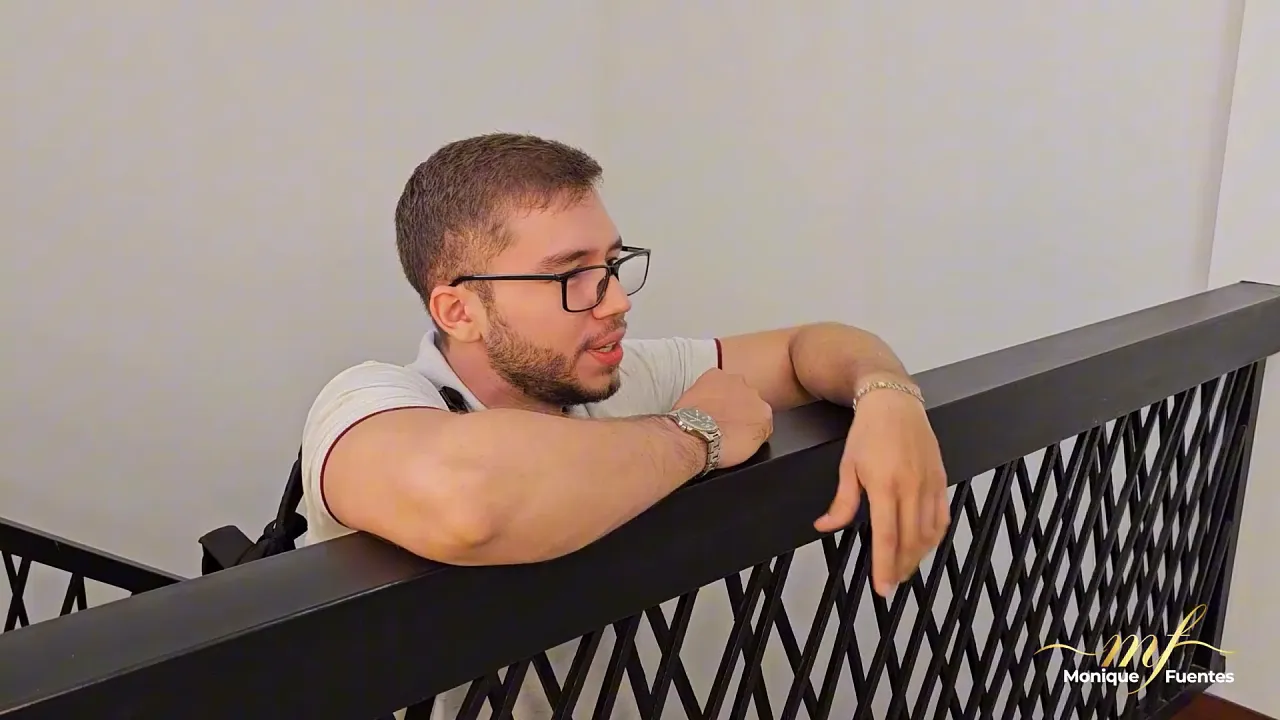 Curvy blonde MILF Monique Fuentes fucks her perverted nerd student