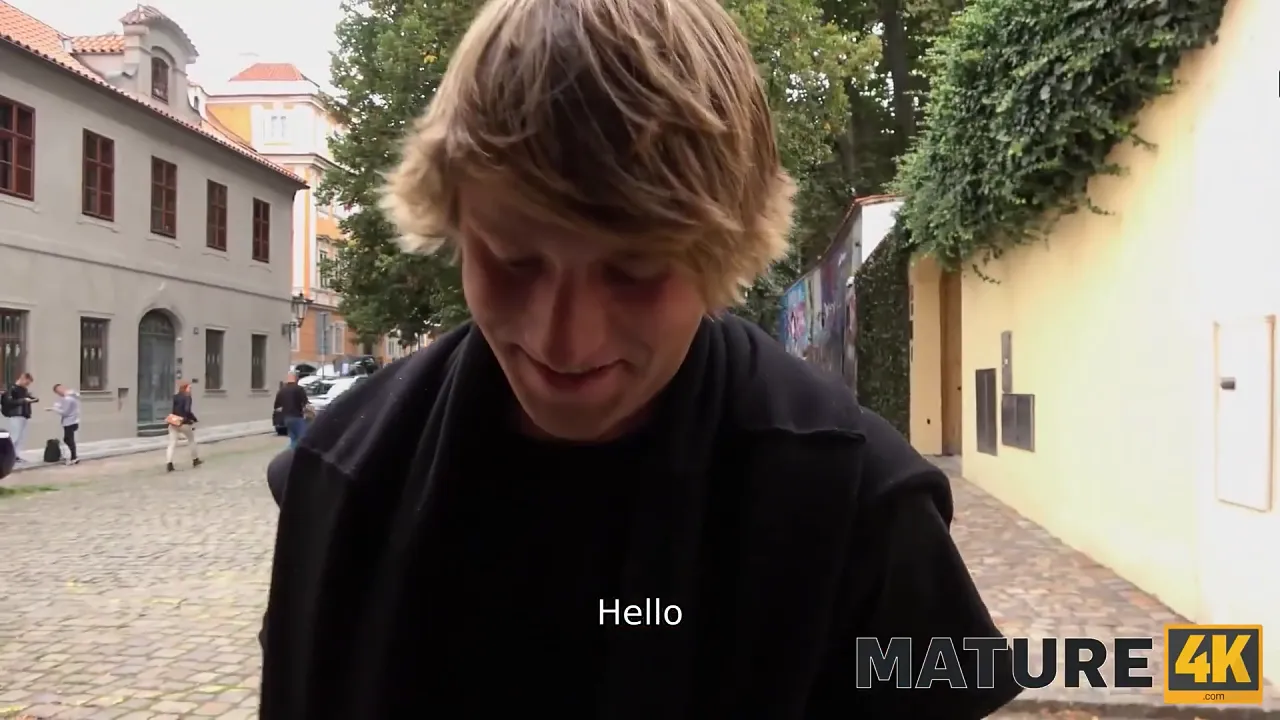 Mature gypsy cougar seduces her young neighbor and fucks him after magic tricks