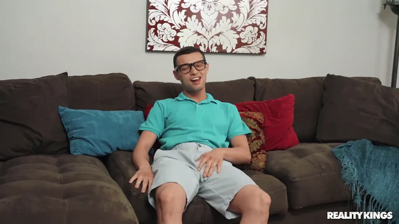 MILF stepmom seduces her stepson with big tits and toys, then they have sex on the couch