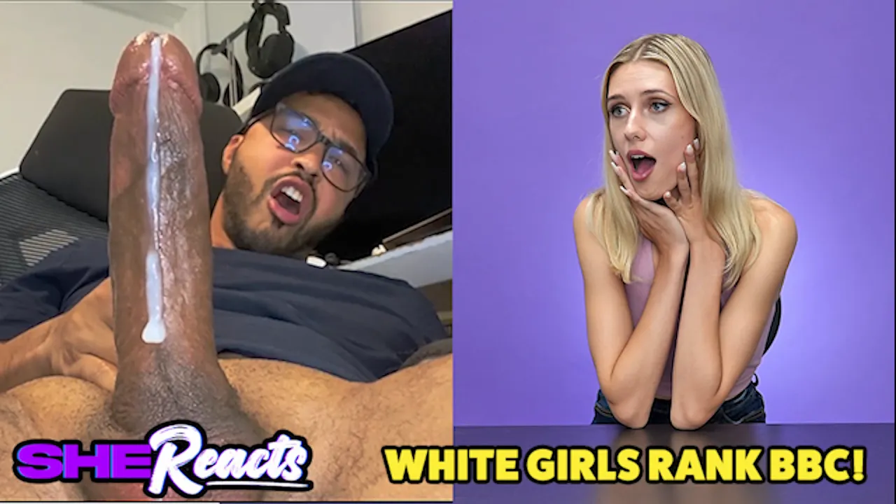 Solo white girl jerks off BBC in reality video