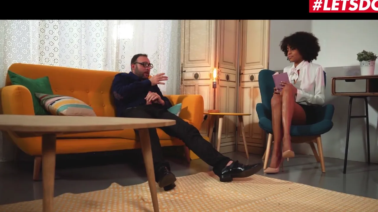 Marisa Brown reads a book while her big black pussy gets fucked hard