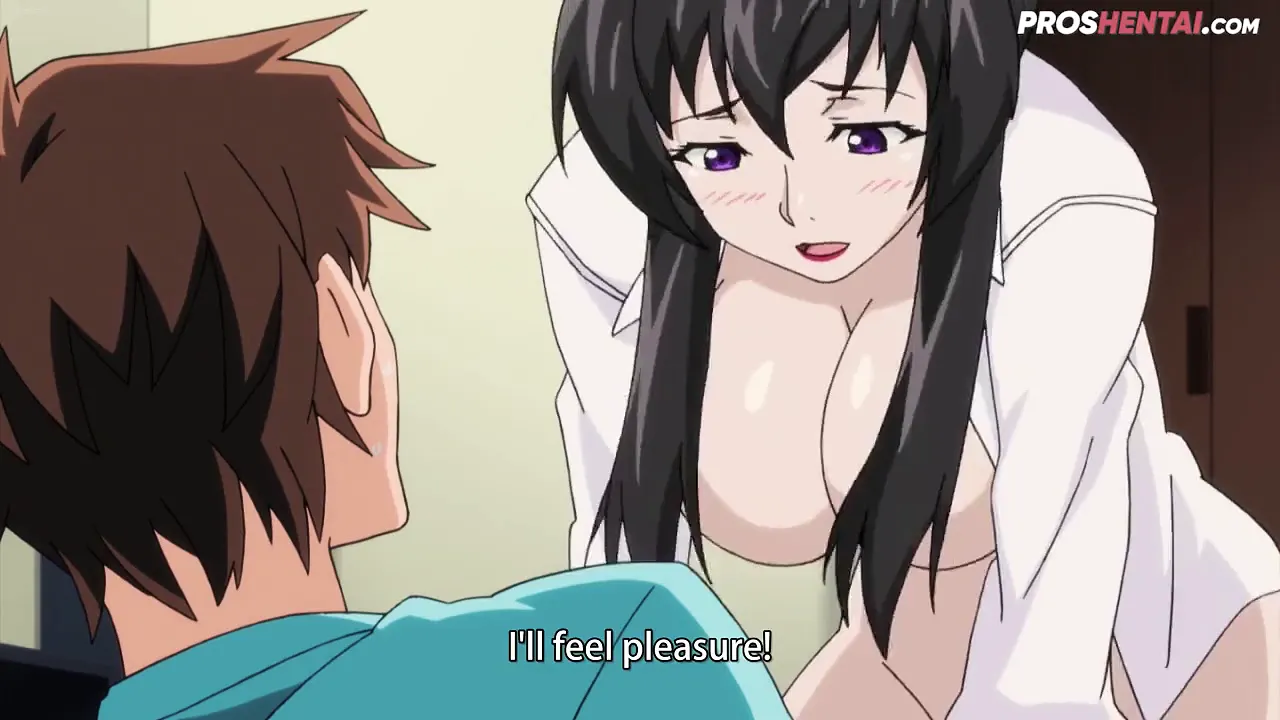 Mature MILF has sex with a virgin boy in hentai