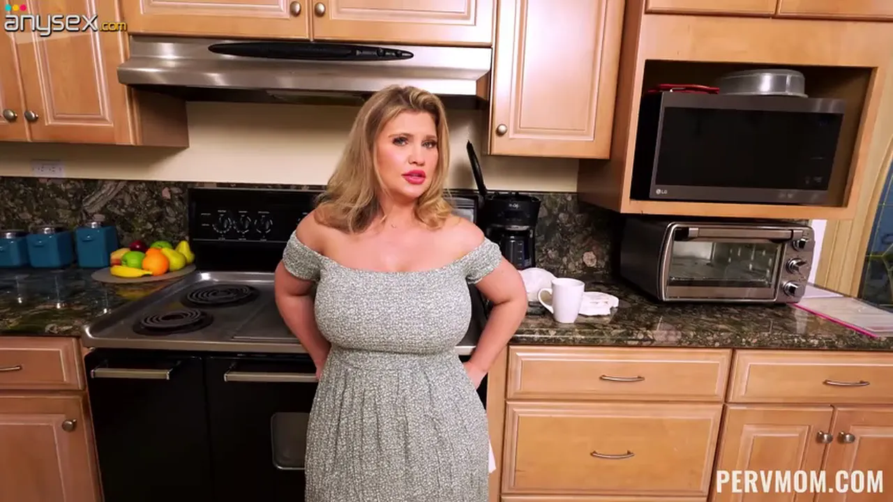 Blonde MILF Andie Anderson seduces her stepson with big tits and phat ass in POV video