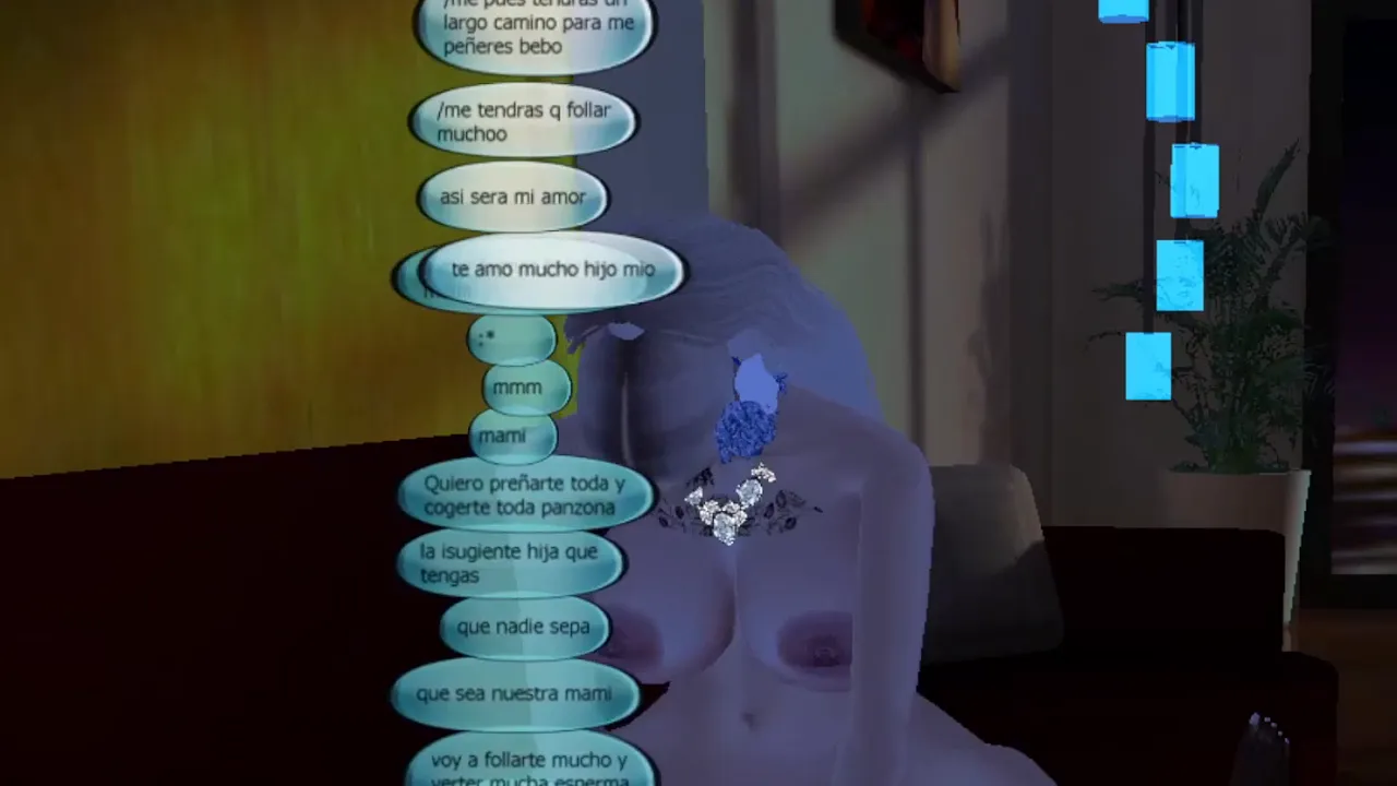 Blondie chats and has sex with her IMVU BBC