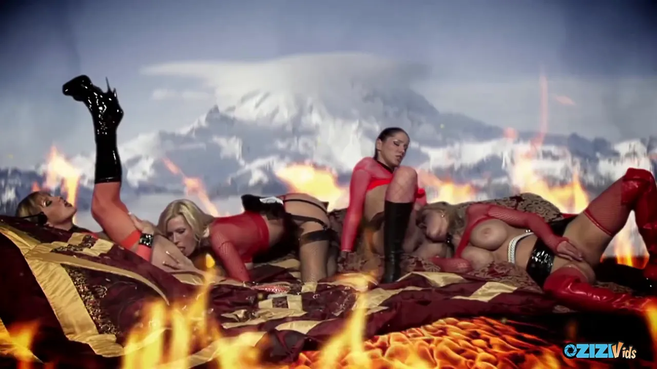 Lesbian MILFs have an orgy with a novice babe