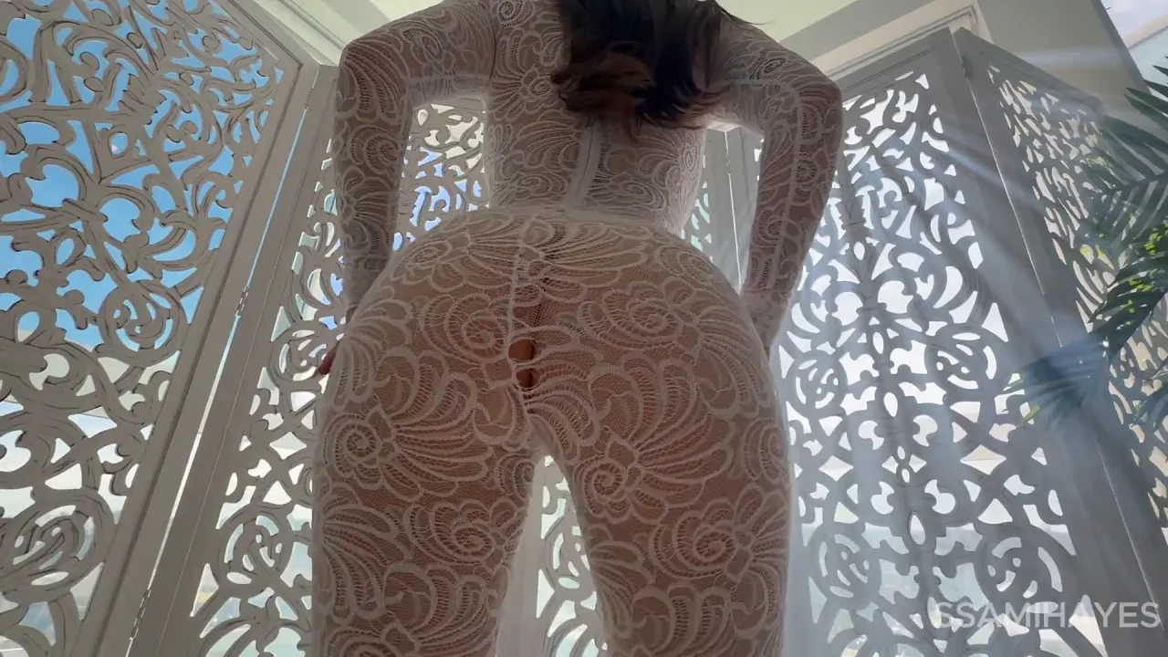 Dredd fucks Ssamihayes cowgirl style in interracial hardcore video
