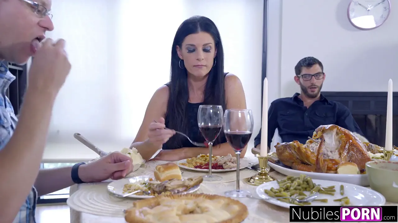Thanksgiving MILF stepmom compilation with big tits, blowjobs and creampies