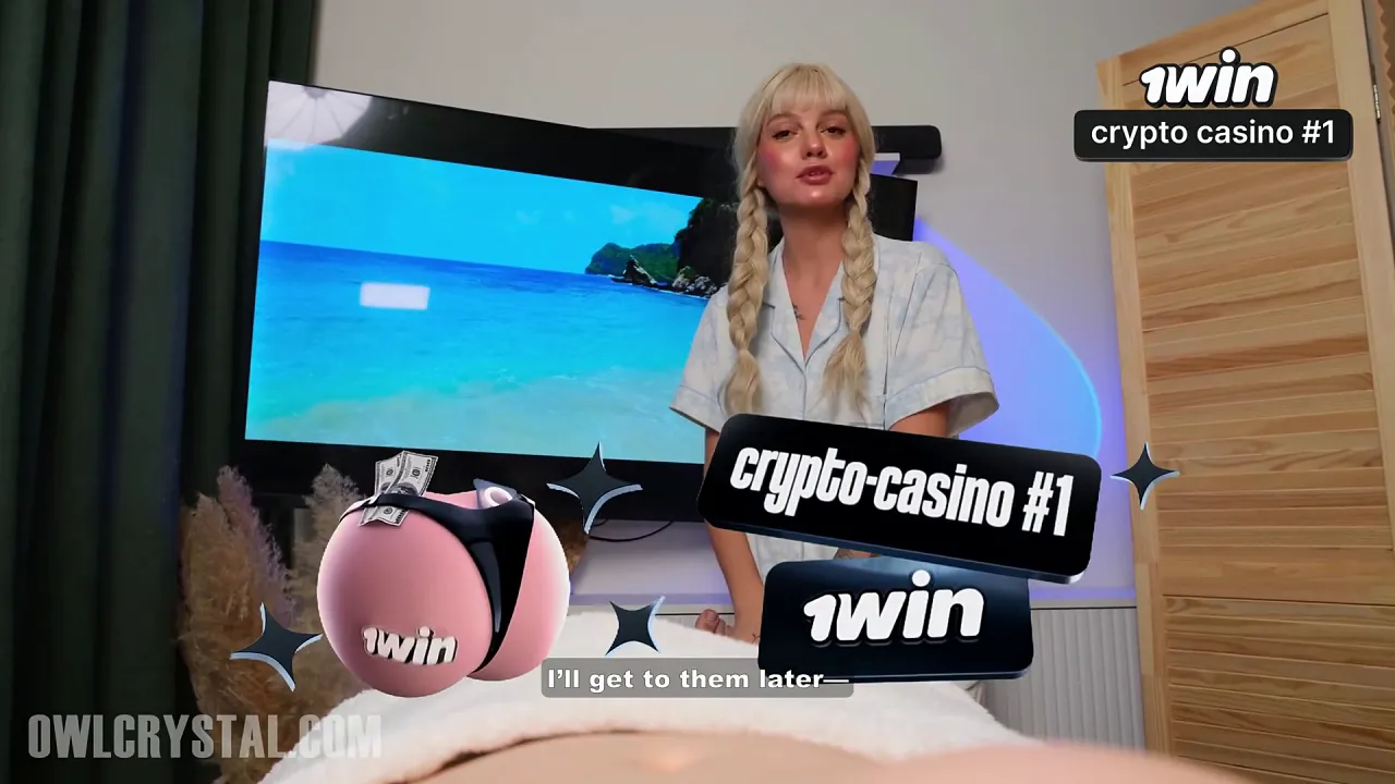 Blonde massage student Owl Crystal gives blowjob and handjob before deepthroat cumshot